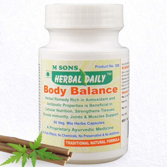 Body Balance Veg Capsule – Herbal Solution for Skin, Digestion & Wellness