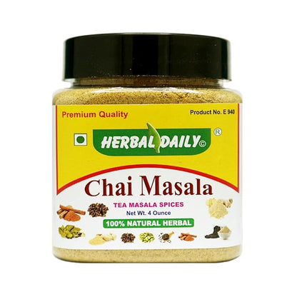 Chai Masala five spice powders Ginger Powder, Kali Mirch powder, Dalchini cinnamon, Hari Elaichi, and Laung Clove