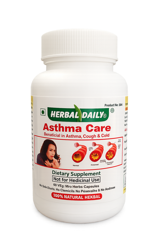 Asthma Relief Veg Capsules: Natural Care for Chronic Respiratory Symptoms