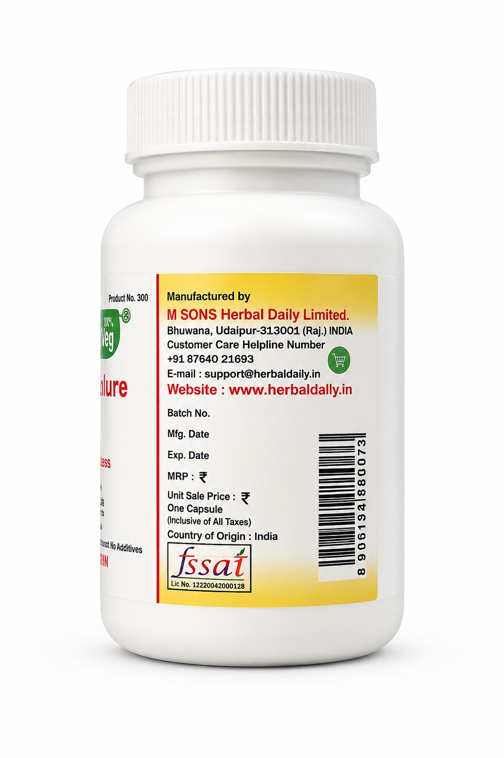 Blood Pressure Control Veg Capsule