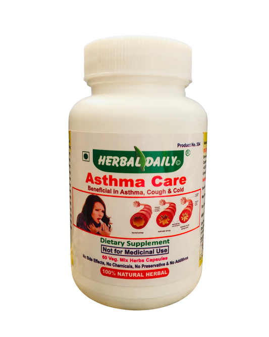 Asthma Relief Veg Capsules: Natural Care for Chronic Respiratory Symptoms