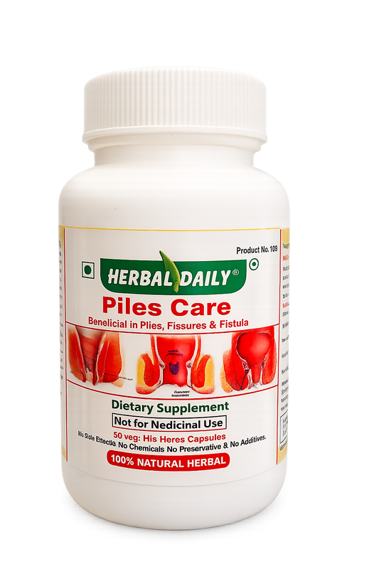 Piles Care Veg Capsule: Natural Relief for Hemorrhoids, Fissures, and Pain