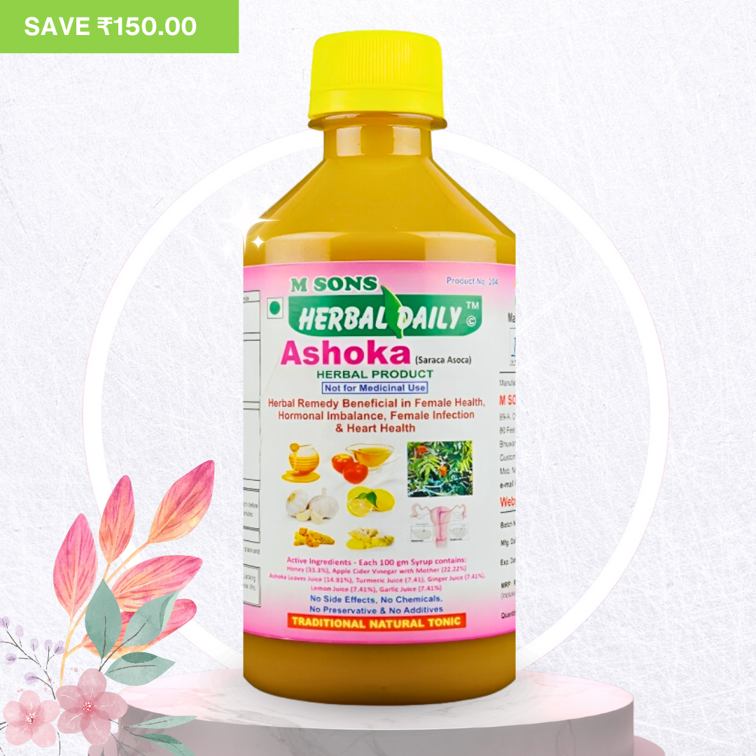 Herbal Daily Ashoka | Pure Herbs | Multivitamin | Vitamin C, nutrients For Overall Health, Radiance, Strong Bones & Immunity Women Wellness