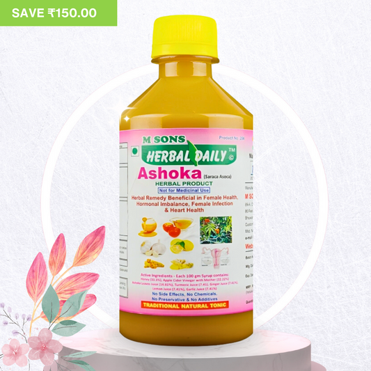 Herbal Daily Ashoka | Pure Herbs | Multivitamin | Vitamin C, nutrients For Overall Health, Radiance, Strong Bones & Immunity Women Wellness