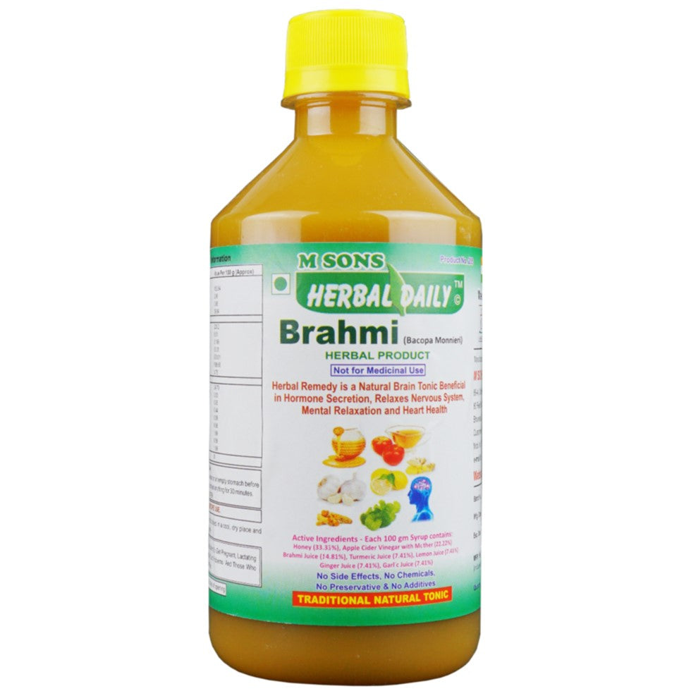 Herbal Daily Brahmi | Supports Nervous System And Neurological Function Boosts Nervous System 1 Bottle