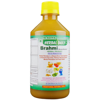 Herbal Daily Brahmi | Supports Nervous System And Neurological Function Boosts Nervous System 1 Bottle