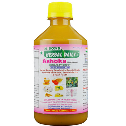 Herbal Daily Ashoka | Pure Herbs | Multivitamin | Vitamin C, nutrients For Overall Health, Radiance, Strong Bones & Immunity Women Wellness