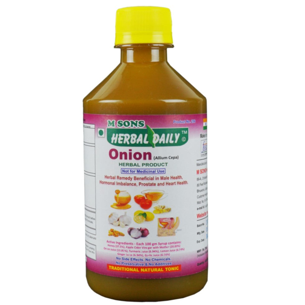 Herbal Daily Onion | Natural | 11 Vitamins & 9 Minerals For Daily Energy, Stamina & Immunity | Enhances Performance | Men Wellness