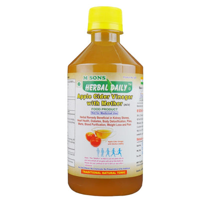 Apple Cider Vinegar Acv | Raw | Unfiltered & Unpasteurized | For Weight Management, Reduced Bloating, Healthy Skin & Hair