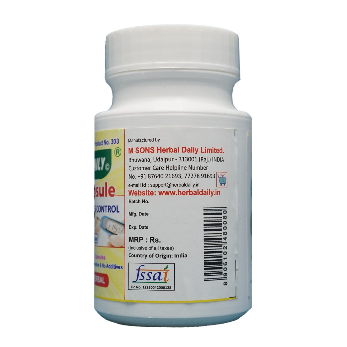 Diabex Veg Capsule For Diabetes Control – Herbal Daily