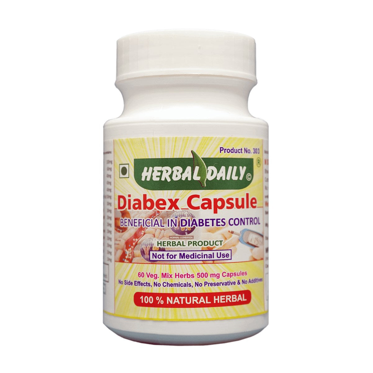 Diabex Veg Capsule For Diabetes Control – Herbal Daily