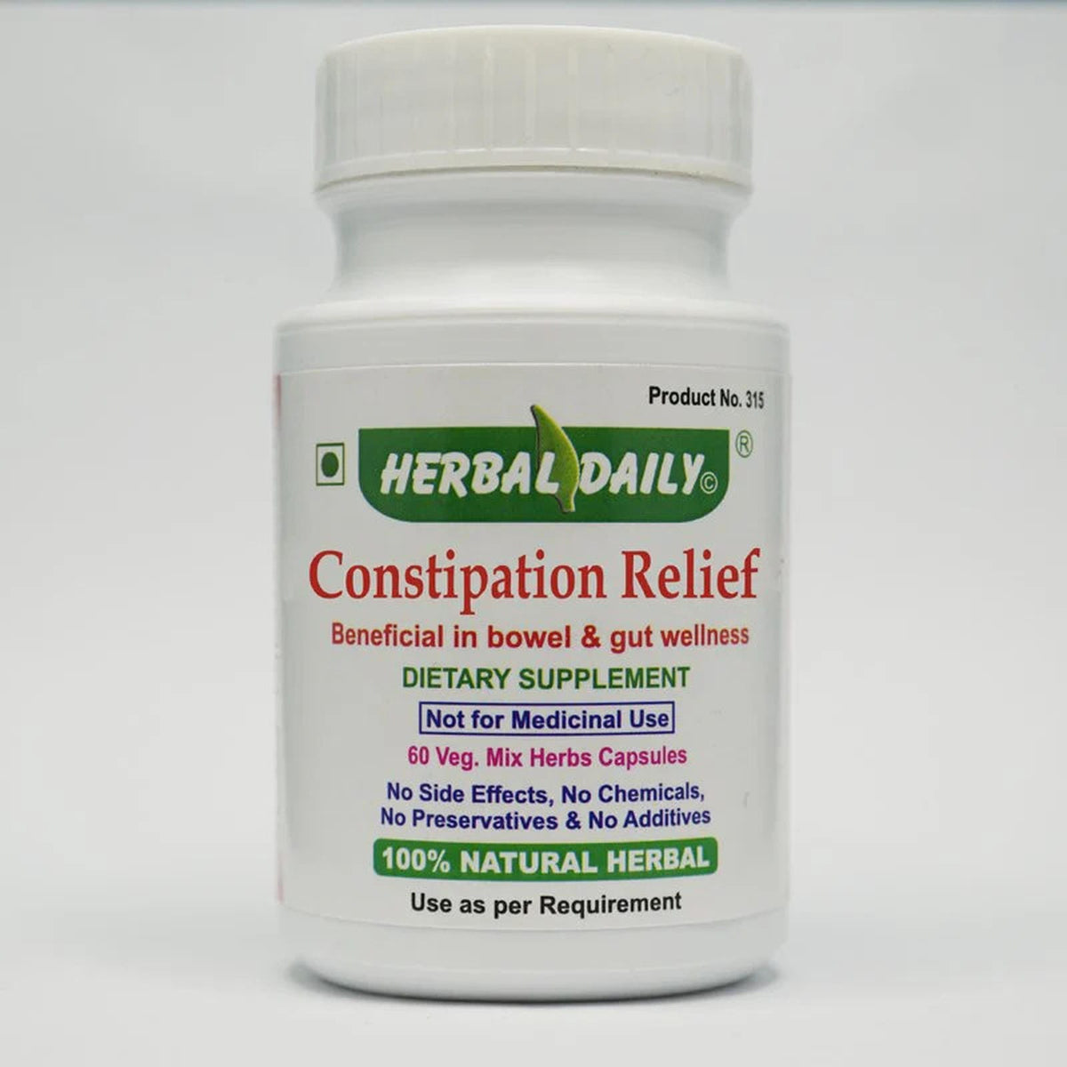 Constipation Capsules Constipation Relief Veg. capsule – Herbal Daily