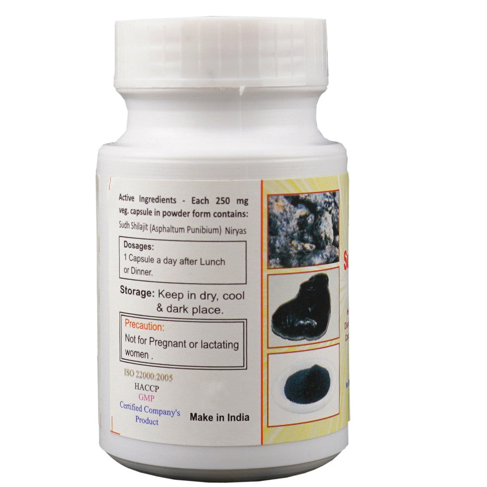 Sudh Shilajit Veg Capsule | Anti Aging | Alzheimer Disease | Fatigue | Arthritis | 50 g | 1 Bottle